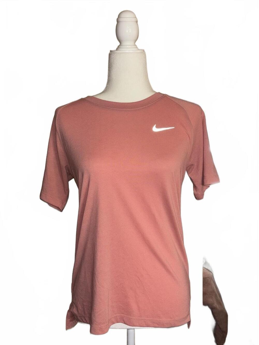 Nike Womens Dri-Fit Coral Pink Athletic Top